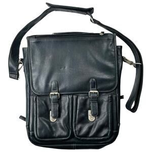 El Portal Leather Laptop Bag 16”x14” Briefcase VTG Business Organizer